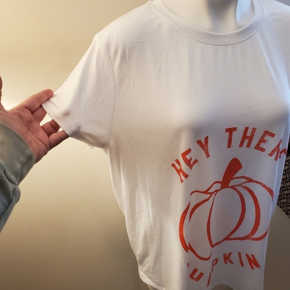 Isabel Maternity Hey there Pumpkin maternity t-shirt White Size XXL - Picture 6 of 9